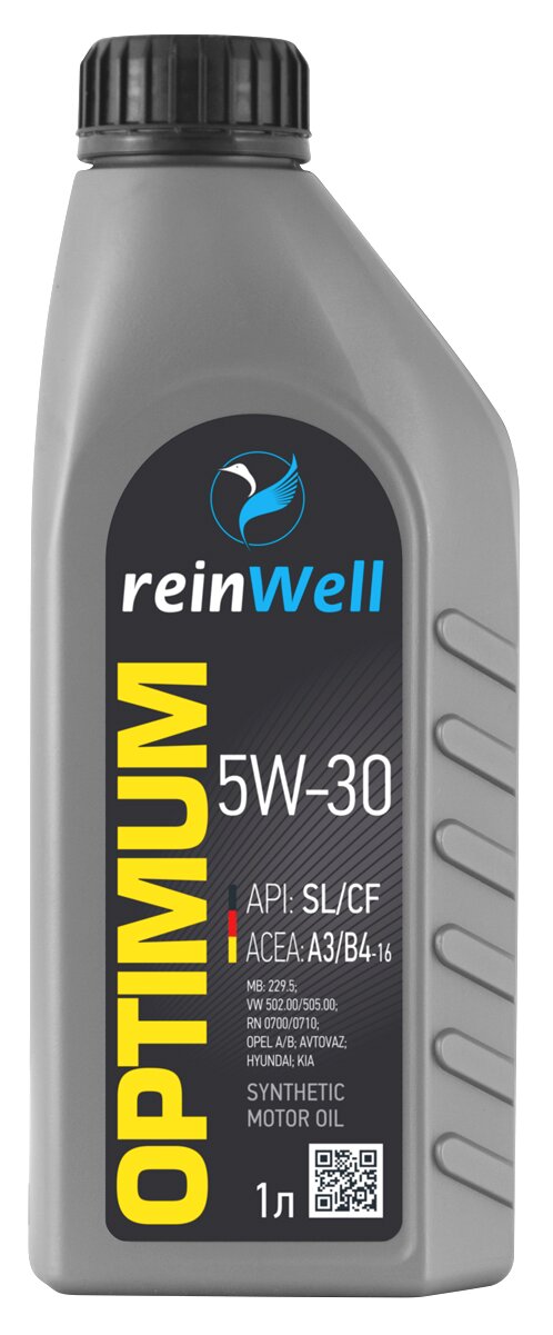 4973 ReinWell Моторное масло 5W-30 А3/В4 (1л)