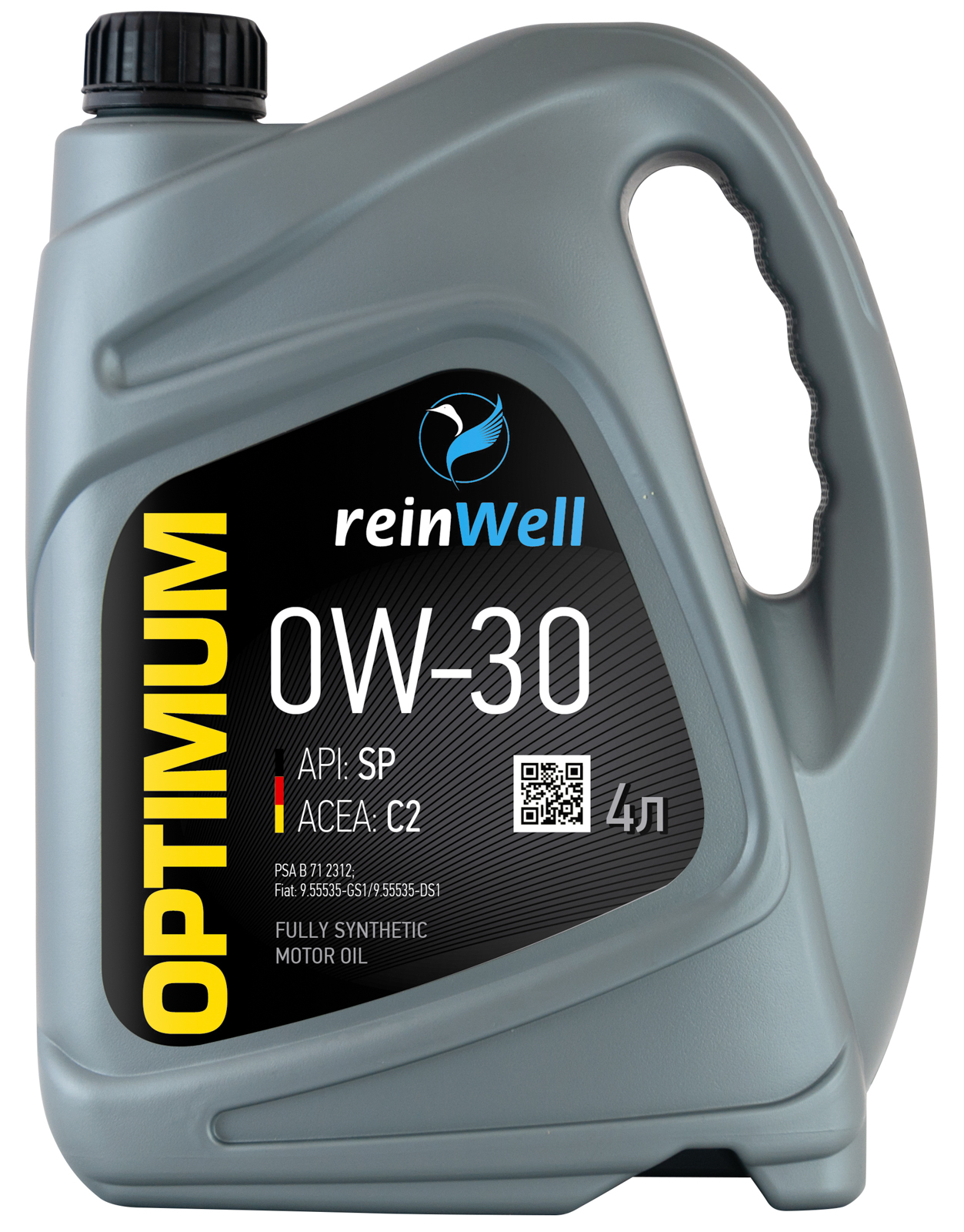 4952 ReinWell Моторное масло 0W-30 API SP, ACEA C2 (4л)