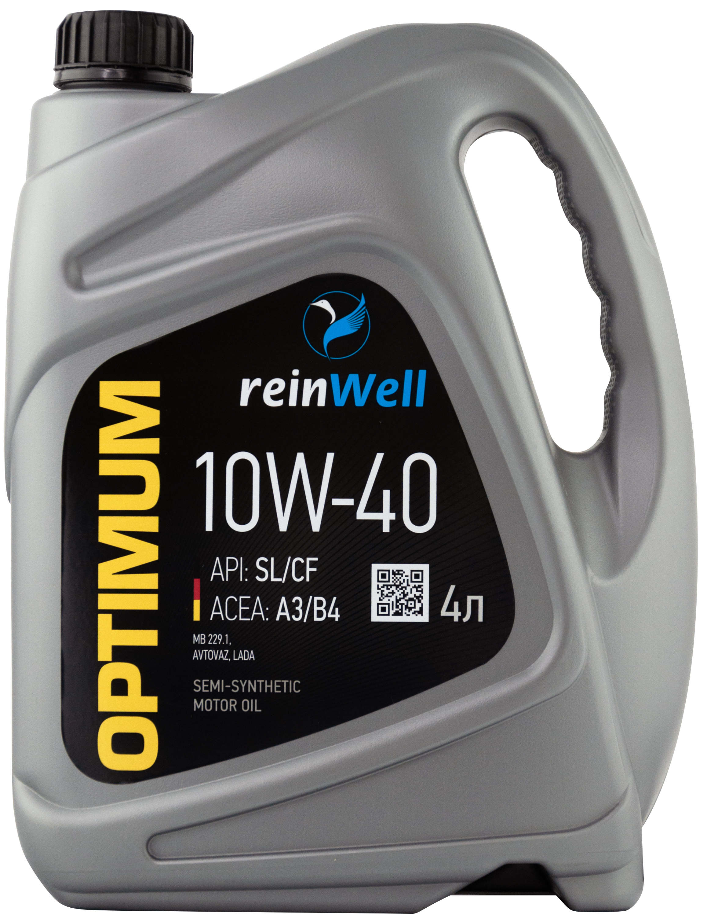 4958 ReinWell Моторное масло 10W-40 A3/B4 (4л)