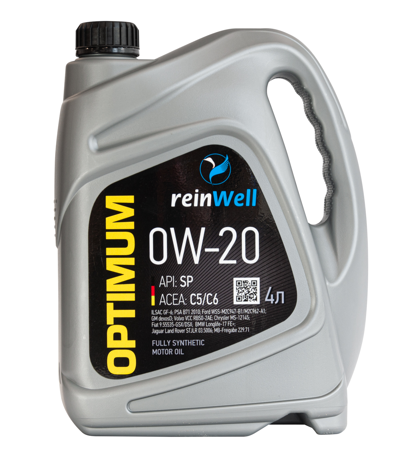 4951 ReinWell Моторное масло 0W-20 API: SP; ACEA: C5,C6 (4л)