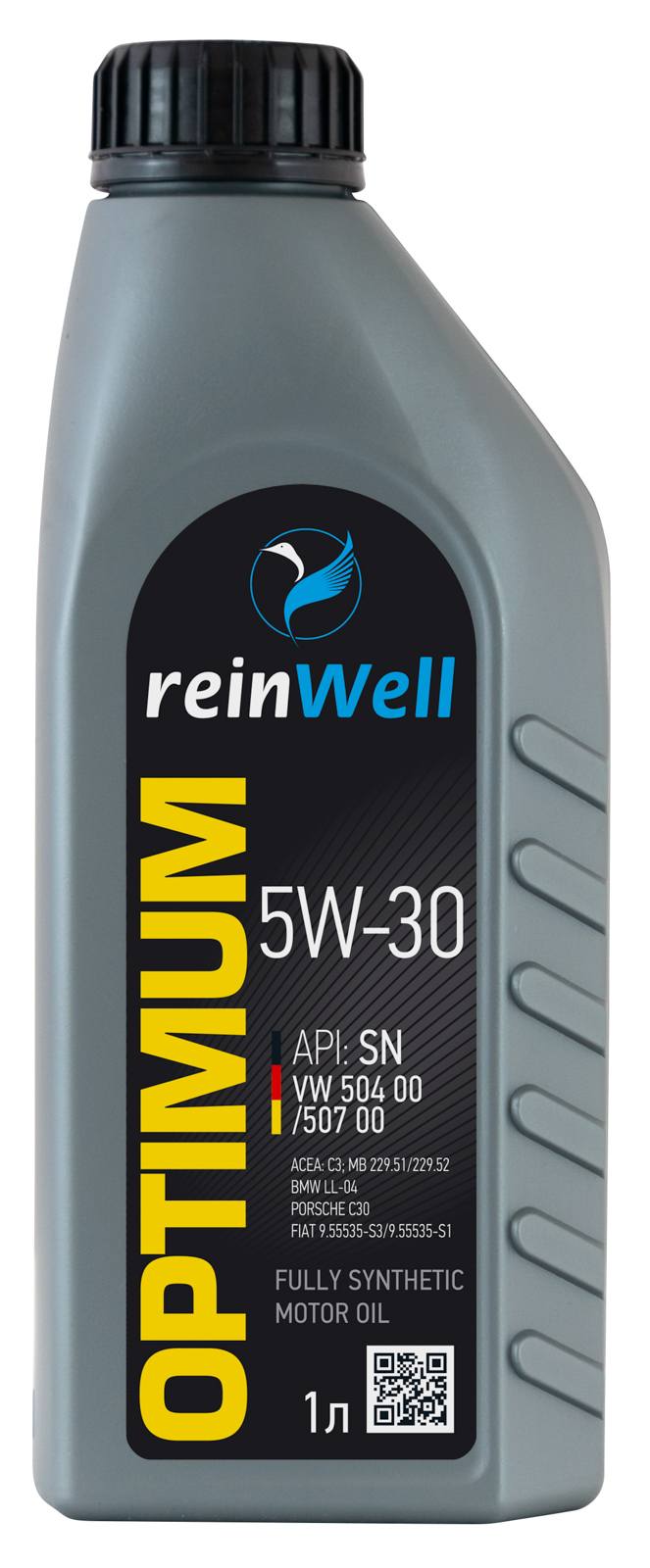 4943 ReinWell Моторное масло 5W-30 API SN, VW 504.00/507.00 (1л)