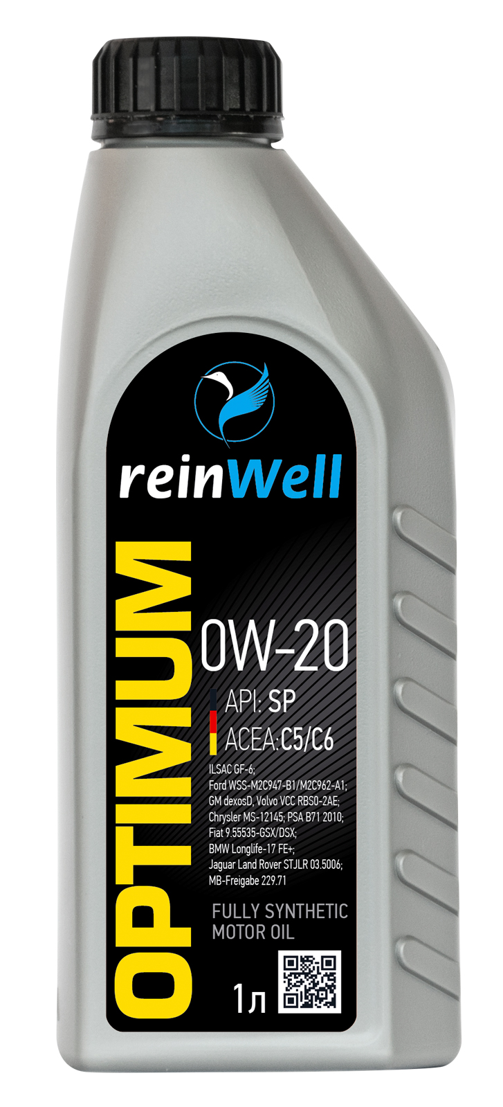 4944 ReinWell Моторное масло 0W-20 API: SP; ACEA: C5,C6 (1л)