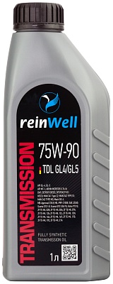 4999 ReinWell Трансмиссионное масло 75W-90 TDL GL4/GL5 (1л)